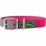 Collier pour Chien - HUNTER - Mod&egrave;le Convenience - Plastique Framboise - Taille 42-50 cm - Largeur 2,5 cm roosa