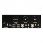 StarTech.Com Commutateur KVM 2 ports DisplayPort, USB et audio - Switch KVM - 2560 x 1600 (SV231DPDDUA)