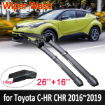 for Toyota C-HR CHR 2016~ Front Window Windscreen Windshield Wipers Blades Car Wiper Blade Car Accessories 2017 LHD