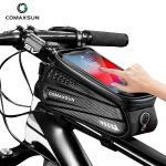 COMAXSUN Bicycle Bag Waterproof Front Bike Cycling Bag 6.5 inch Mobile Phone Top Tube Handlebar Bags Mountain Cycling Model 1