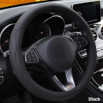 10 v&auml;rvi auto rooliratta kate universaalne Volant Braid roolirattal Fashion Libisemisvastane Funda Volante Auto Car must