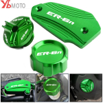Kawasaki ER6N ER-6N 2009-2016 Tarvikud Mootorratta Tagumised Eesmised Piduri&otilde;li Mahuti Katted ja &Otilde;lifiltri Korgi Kaitsja 1 Engine Plug Black