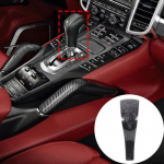 Sepistatud s&uuml;sinikkiust k&auml;igukangi nuppude viimistluskate Porsche Cayenne 958 2011-2017 jaoks