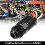 8AN Male to 38 Car Quick Disconnect Female Push on EFI Fitting Black