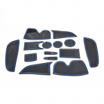 My Good Car Car Rubber Mat Gate Slot Pad Door Pad Non-slip Mats Car Decoration Gate Slot Pad for Citroen C3-XR Car styling 14 sinine