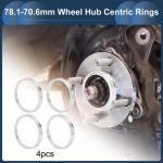 OD 78.1mm to ID 70.6mm Car Wheel Hub Centric Rings Aluminium Alloy 4 Pcs