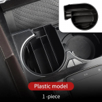 Cup holder box for ~2024 Mercedes gle w167 v167 cover supplies gls x167 gle 350 450 500e amg benz gle console  accessories Stye A suede 1pcs