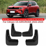 Citroen C5 AIRCROSS -2024 jaoks Auto stiilimine ABS Auto porilauad Pritsmekaitse Porikaitse Porilauad Eesmised Tagumised Tiivad Auto lisatarvik must