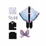 Laste Kimetsu No Yaiba Halloweeni Cosplay Kost&uuml;&uuml;m T&uuml;drukutele Kochou Shinobu Rollim&auml;ngu Riided 110cm valge