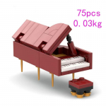 MOC laulja instrumendi saade klavessiin DIY klaver klavessiin v&auml;ikesed osakesed kokkupandav ehitusplokkide mudel m&auml;nguasi kaunistus PDF Guide by Email