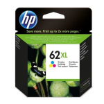 HP 62XL Cartouche d'encre trois couleurs grande capacit&eacute; authentique (C2P07AE) pour Officejet Mobile 250, Envy 5540/5640/7640