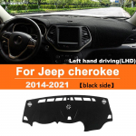 For Jeep cherokee 2014-2018  Car Dashboard Cover Mat Sun Shade Pad trument Panel Carpets Protector Accessories RHD Red Side