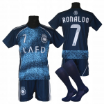 RONALDO komplet sportowy str&oacute;j piłkarski AL NASSR granatowy - BG 140