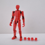 3D-prinditud m&auml;nguasjad Tegevuskujud Dummy13 Lucky13 T13 Mitme liigendiga mannekeenimudel Liigutatav Kuju muutuv Kohandatud m&auml;nguasi Laste s&uuml;nnip&auml;evakingitus punane