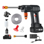 Kaasaskantav juhtmeta survepesur 600 PSI K&otilde;rgsurve Reguleeritav Laetav V&otilde;imas Autode Survepesur 6-in-1 Otsikuga US Plug