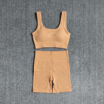 2 TK Naiste joogakomplekt J&otilde;usaalikomplekt Seksikas rinnahoidja &Otilde;mblusteta spordip&uuml;ksid Treening Jooksuriided J&otilde;usaalir&otilde;ivad Sportlik spordi&uuml;likond XL oranž