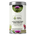 Natures Organica Maksapuhastuse tee|Maksadetoksiini tee|Maksahooldus Roheline tee Haradiga, Piimohakas, Manjistha, Ashwagandha, Roosilehtedega, Pippali|M