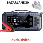 Booster Batterie Voiture - BAZARLAND30 - 160PSI - 26800mAh - Charge Rapide 45W - Universel hall