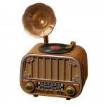 Retro koduraadio Juhtmevaba Bluetooth 5.0 Raadio FM/AM/SW Sagedusriba Subwoofer Kaasaskantav V&auml;litingimustes Bluetooth Heli TF/SD USB-m&auml;ngija