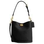 Coach Willow 21 Logoga Lukk &Auml;mbrikott Naiste &Otilde;lakott Must CW625-B4BK Gift Box Set (Basic Set+Yellow Box)