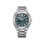 CITIZEN 100m Veekindel Valgusj&otilde;ul t&ouml;&ouml;tav Kvartsliikumisega Roostevabast Terasest Rihmaga K&auml;ekell 41 BM7630-80X Green Dial gray