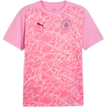Puma Manchester City SS24 Eelm&auml;ngu L&uuml;hikeste Varrukatega S&auml;rk Mugav Stiilne &Uuml;mmarguse Kaelusega Jalgpallis&auml;rk Meeste s&auml;rk Roosa 777578-25 XL