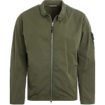 Stone Island &uuml;hev&auml;rviline logo plaastriga lukuga pikkade varrukatega jakk Meeste jakid Roheline 741543833-V0058 XL