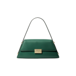 Michael Kors MK Ludlow Kuldne Riistvara Kl&otilde;pskinnitusega Nahast T&otilde;mblukuga Kotikott &Otilde;lakott Keskmine Roheline Naiste kotid 30F4GLNL2L-372 Basic Set (Bag+Dust Bag)