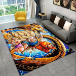 Multikas D-Dragon Ball Anime M&auml;nguvaip Matti M&auml;ngutoa Magamistoa Elutoa Diivani Kodu Dekooriks, Laste Ala Vaip Libisemiskindel P&otilde;randamatt 100x150cm