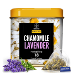 Kummeli ja lavendli tee (18 pakk, 1,83 g), Kummeli lavendli taimetee, sinine tee yellow