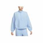 Nike Naiste 24.7 Imeliselt Pehme Dri-FIT &Uuml;le suurusega 1/2-t&otilde;mblukuga Topp Hele Sinine HQ8189-441 M