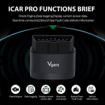 Uus Vgate iCar Pro 2S ELM327 Bluetooth 5.2 Android/IOS/PC jaoks OBD2 Auto Diagnostika T&ouml;&ouml;riist elm 327 Uuendatud OBD 2 V2.3 Auto Skanner iCar pro 2S