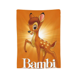 Armas Bambi tekk Multikas Hirv  Flanellist visketekid Suvine konditsioneeri kaunistus Pehme soe voodikate, 150x180cm