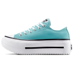 Converse Chuck Taylor All Star Lift Kahekordse Platvormiga Madalad Unisex Tossud Deja Blue Must Valge A16516C 37.5 blue