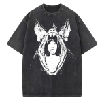 Hades Melanie Martinez Tuuri Album T-s&auml;rk Vintage Pesuga Suvine O-kaelusega L&uuml;hikeste Varrukatega T-s&auml;rk S gray