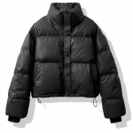 &Uuml;hev&auml;rviline tuulekindel l&uuml;hike pufpintsak naistele Talvine paks l&uuml;hike mantel Soe mantel Kohev parka Vintage topid Naister&otilde;ivad M must