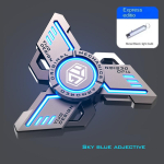 Stressivastased EDC helendavad Fidget Spinnerid sulamist metallist k&auml;sivurr Noctilucent g&uuml;roskoop stressi leevendavad m&auml;nguasjad t&auml;iskasvanutele m&otilde;eldud laste m&auml;nguasjadele white