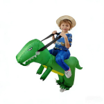 Laste t&auml;ispuhutav dinosauruskost&uuml;&uuml;m - L&otilde;bus peotarvik ja dekoratsioon Child 80-110CM green