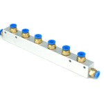 Surveliitega 8mm 2/3/4/5/6/7/8/9/10-tee pneumaatiline &otilde;hujaotusplokk jagaja 20x25mm liitmikega
