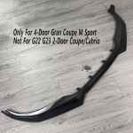 M Performance stiilis ABS esip&otilde;rkeraua lipspoileri splitter difuusor BMW G24 G26 i4 M50 M Sport Gran Coupe 2021-2026 jaoks Tuning 4-Door Gloss Black