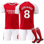 25/26 Arsenal Koduv&auml;ljaku #8 &Oslash;DEGAARD Sporditreeningu S&auml;rgi Komplekt Sokkidega 16 punane