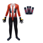 Laste WC Skibidi TV Mees Cosplay Kombinesoon Kitsas Halloweeni Peo M&auml;ng Rolli m&auml;ng Fit Height 140cm/55.12in punane