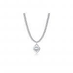 TIFFANY &CO. Logo graveeritud sterlingh&otilde;bedast kaelakee naistele H&otilde;be GRP03891-H&otilde;be 16 h&otilde;be