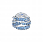 Swarovski TWIST spiraalikujuline 125. aastap&auml;eva kunstkristallr&otilde;ngas naistele 5582809 sinine