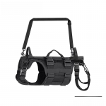 Professionaalne t&auml;iskeha koera t&otilde;sterihm rehabilitatsiooniks, eakate lemmikloomade liikumisabi, tagajala tugi, ACL-i taastumine (Black,Lifting Harness&M) must