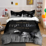Taylor Swift Reputation Voodipesukomplekt Voodipesu Tekikottide Komplekt Tekikott Padjap&uuml;&uuml;rid (1* Tekikott 2* Padjap&uuml;&uuml;ri, without tekikate) 135x200cm