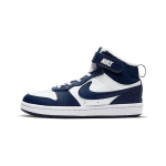 Nike Court Borough Mid 2 Veisenahast Keskmise s&auml;&auml;rega Laste Rulaketsid Valge Sinine Lapsed Vanuses 3&ndash;7 Aastat CD7783-107 28 blue