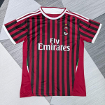 Vintage AC Milan kodune jalgpallis&auml;rk 2011-2012 l&uuml;hikeste varrukatega jalgpallivorm meestele Small