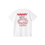 Carhartt WIP SS24 L&uuml;hikeste varrukatega Fast Food T-s&auml;rk T&auml;hetr&uuml;kiga &Uuml;mmarguse kaelusega L&uuml;hikeste varrukatega T-s&auml;rk Meeste T-s&auml;rk Valge I033249-1WZ-XX L white