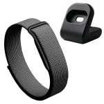 Rihm Google Fitbit Air Sport Fitnessi j&auml;lgija jaoks B&auml;ndi asendus Nailonist kellarihm K&auml;epael Reguleeritav Hingav Naistele Meestele gray